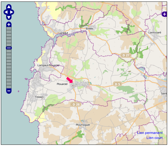 Plouarzel dans openstreetmap